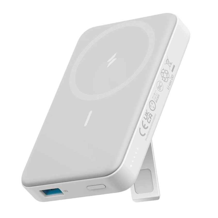 Магнітний павербанк Anker 633 Magnetic Battery 10000mAh 20W [MagGo with Stand] - Dolomite White (A1641021)