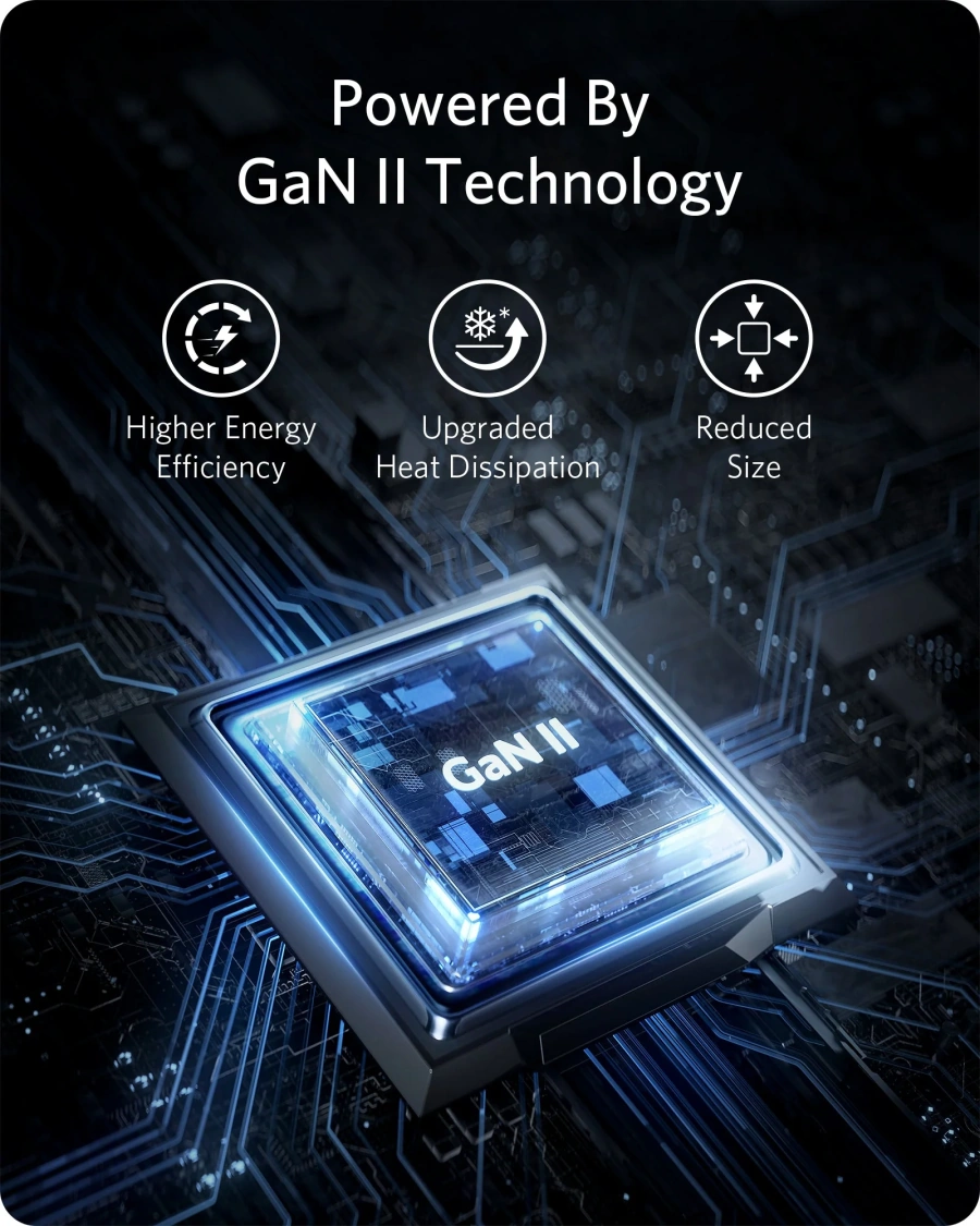 Мережевий зарядний пристрій Anker 735 Charger Nano II 65W - Black (A2667314)