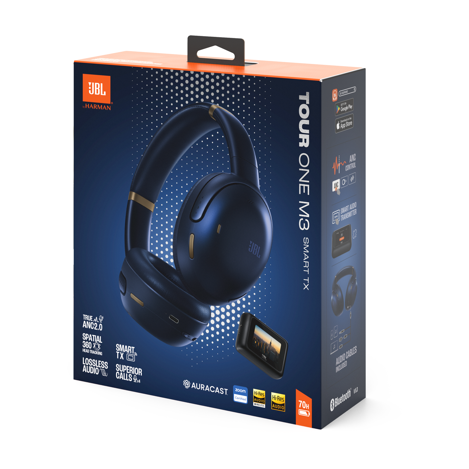 Навушники JBL Tour One M3 SMART TX - Blue (JBLTOM3AVIBLU)