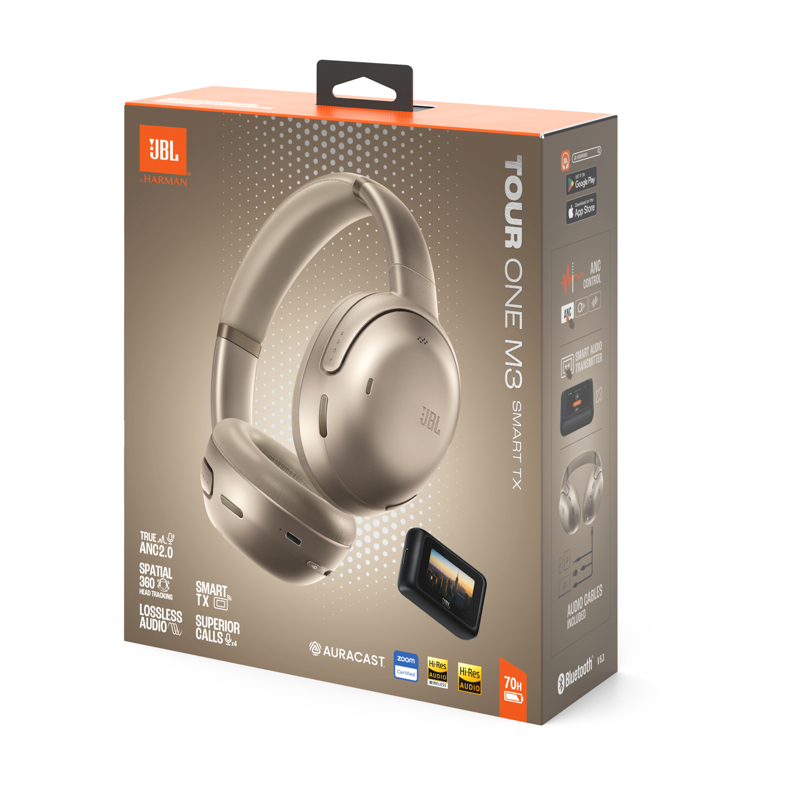 Навушники JBL Tour One M3 SMART TX - Mocha (JBLTOM3AVILTT)