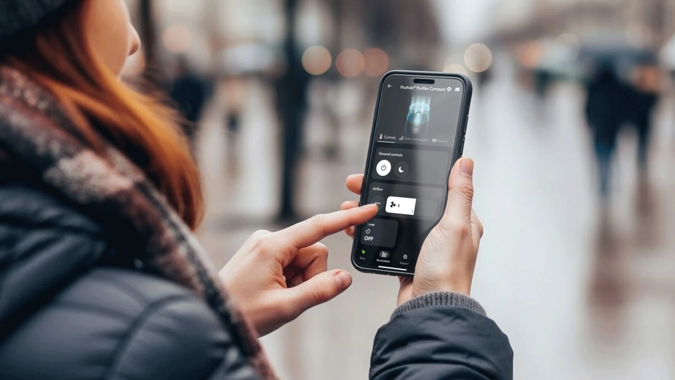 Очищувач повітря Dyson HushJet Purifier Compact HJ10 - Black/Teal EU