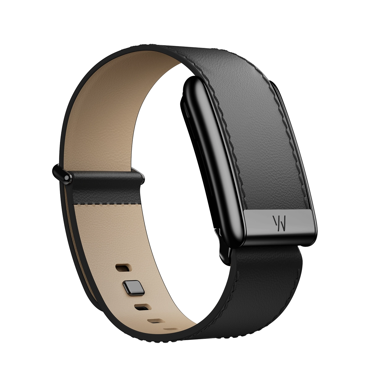 Ремінець WHOOP LeatherLuxe Straight Band | Black/Cream with Black - Size L/XL для WHOOP 5.0 (810114364895)