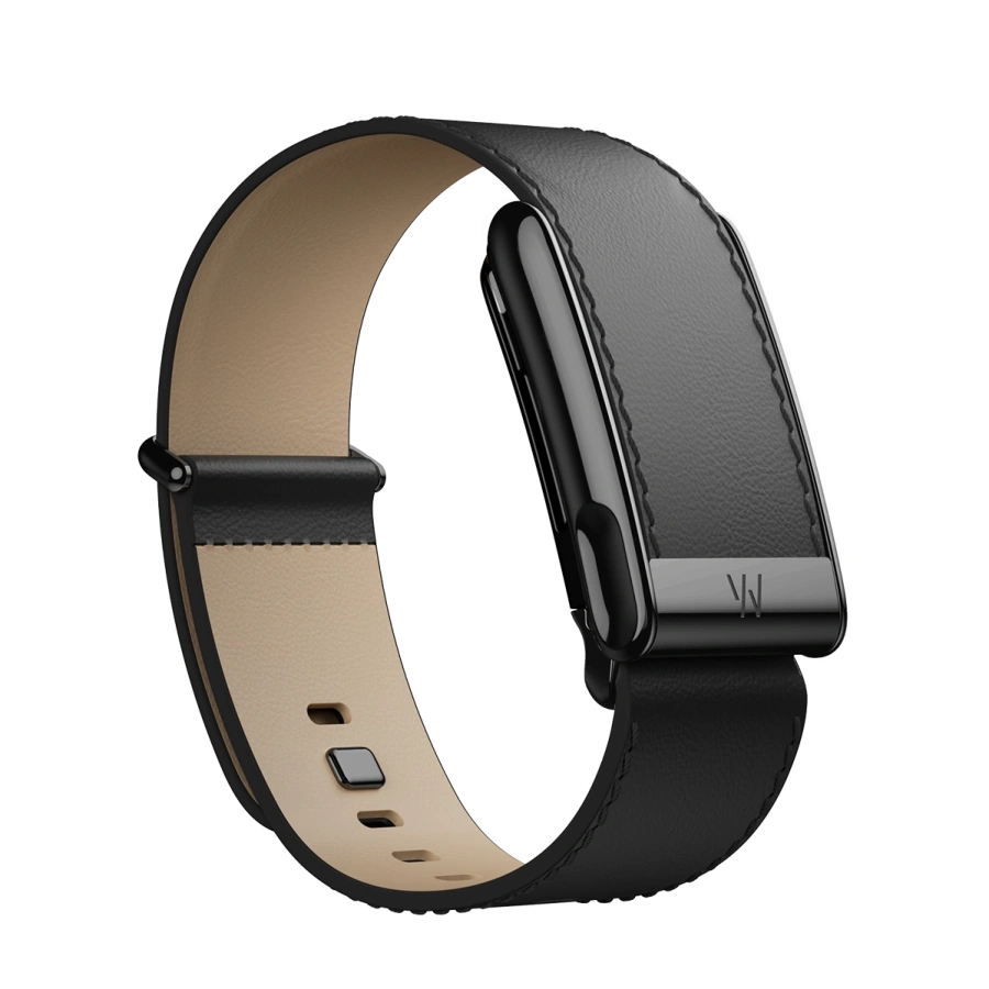 Ремінець WHOOP LeatherLuxe Straight Band | Black/Cream with Black - Size L/XL для WHOOP MG (810114364918)