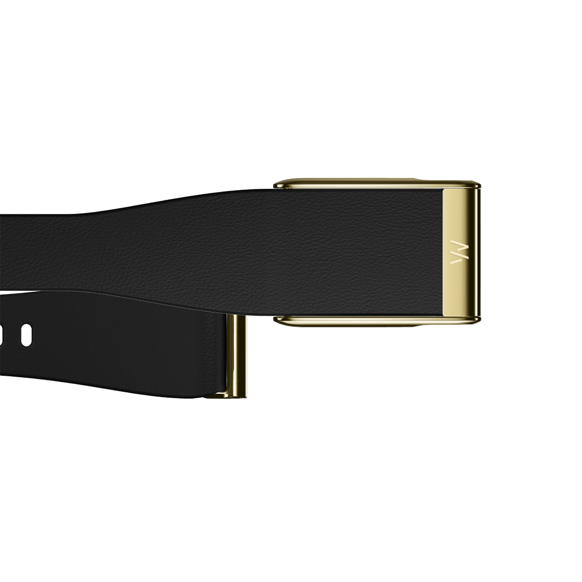 Ремінець WHOOP LeatherLuxe Tapered Band | Black with Gold - Size L/XL для WHOOP MG (810114364871)