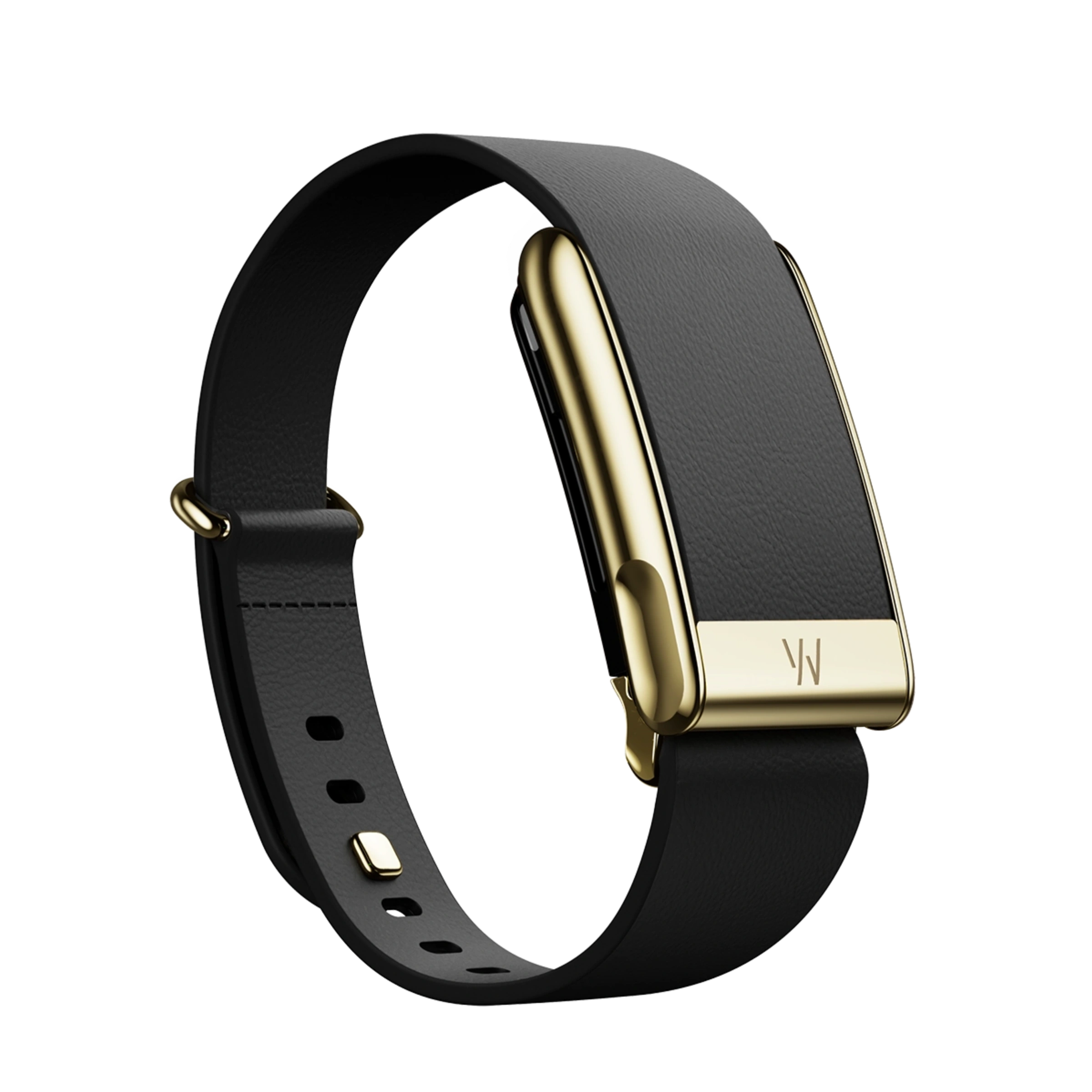 Ремінець WHOOP LeatherLuxe Tapered Band | Black with Gold - Size L/XL для WHOOP MG (810114364871)