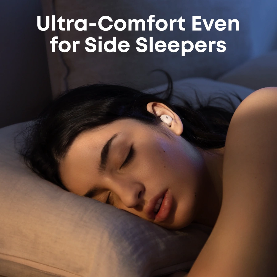 Розумні навушники для сну з ANC Anker SoundCore Sleep A30 - Moonlit White (D1301G21)