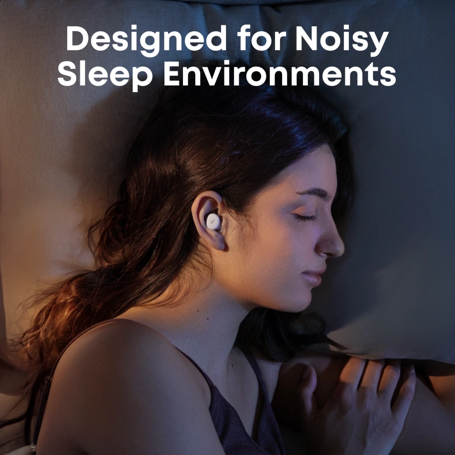 Розумні навушники для сну з ANC Anker SoundCore Sleep A30 - Moonlit White (D1301G21)
