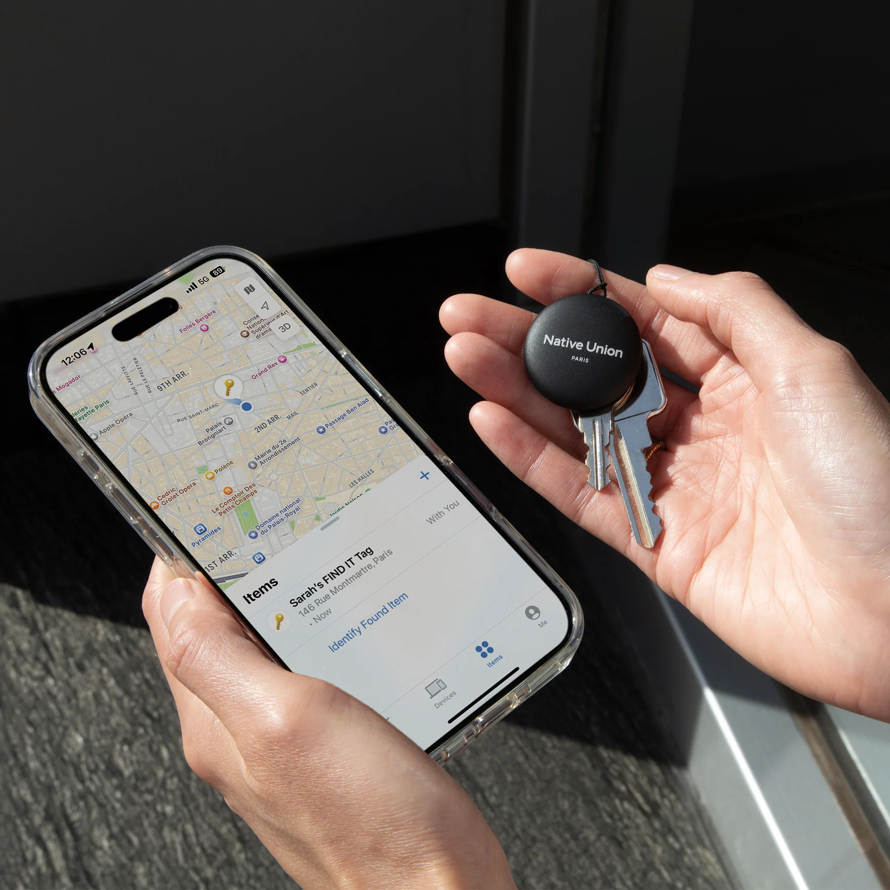 Трекер-брелок Native Union Find It з Apple FindMy - Black (FINDIT-TAG-BLK)