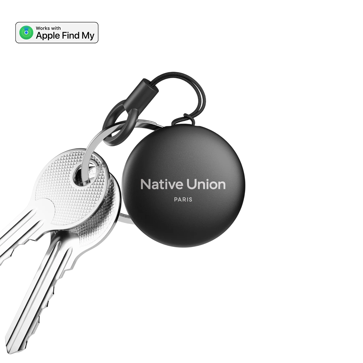 Трекер-брелок Native Union Find It з Apple FindMy - Black (FINDIT-TAG-BLK)