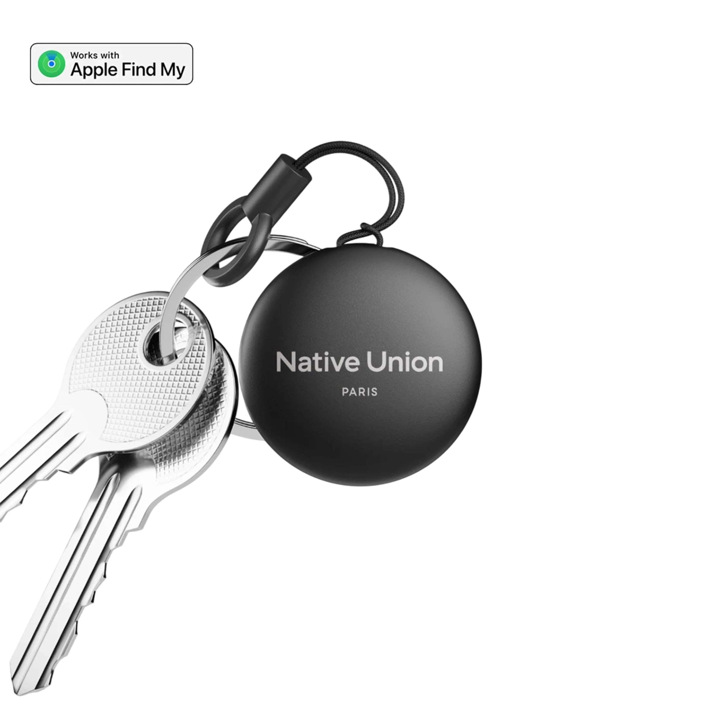 Трекер-брелок Native Union Find It з Apple FindMy - Black (FINDIT-TAG-BLK) Трекер-брелок Native Union Find It з Apple FindMy - Black (FINDIT-TAG-BLK)