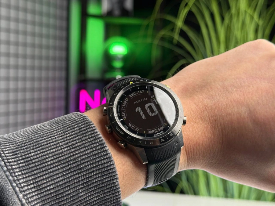 ВЖИВАНИЙ Б/У Смарт-часы Garmin MARQ Athlete (010-02006-15) - Состояние: хорошее | Комплектация: часы, кабель зарядки | Гарантия: 3 мес.