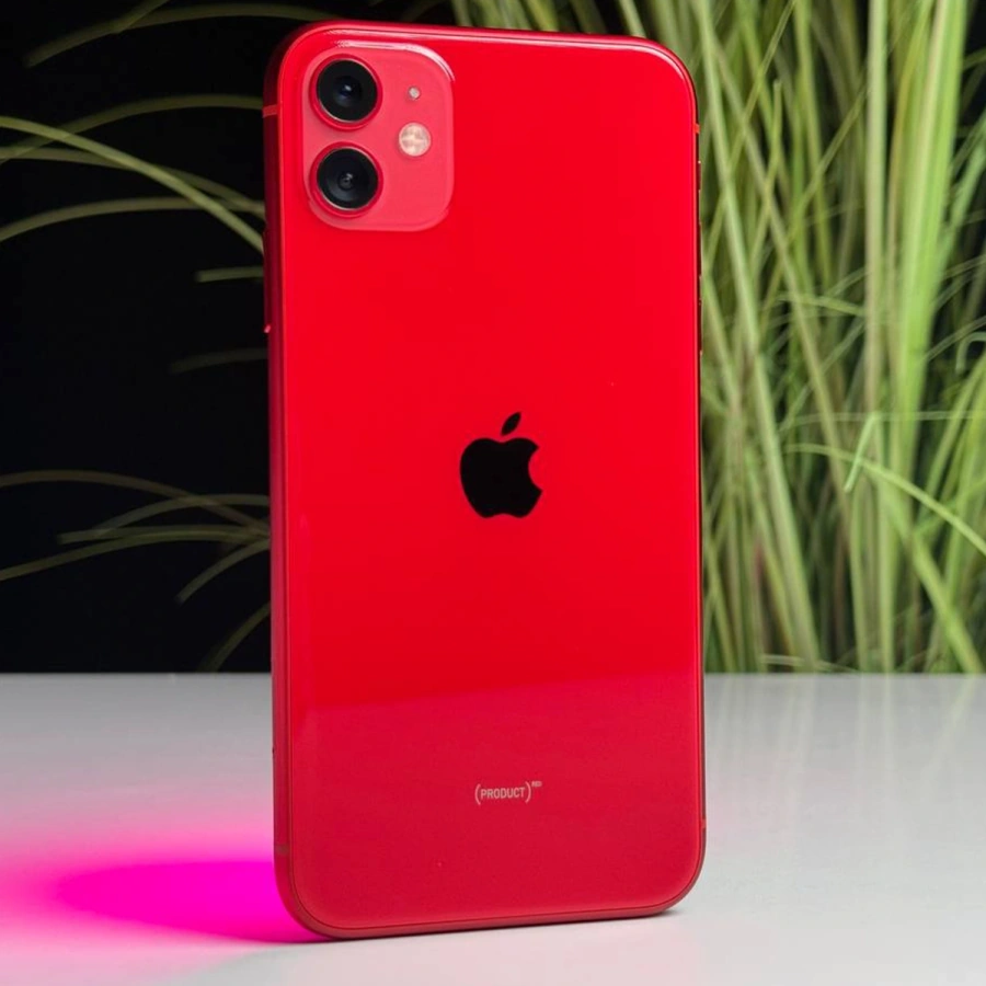 ВЖИВАНИЙ Б/У Apple iPhone 11 128GB Product (RED) (MWLG2) Full Box - Стан: гарний | Акумулятор: 100% | Комплектація: iPhone, кабель | Гарантія: 3 міс.