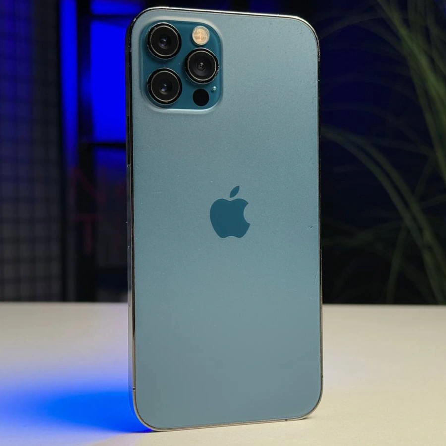 ВЖИВАНИЙ Б/У Apple iPhone 12 Pro 128GB Pacific Blue (MGLR3, MGMN3) - Стан: гарний | Акумулятор: 100% | Комплектація: повний | Гарантія: 3 міс.