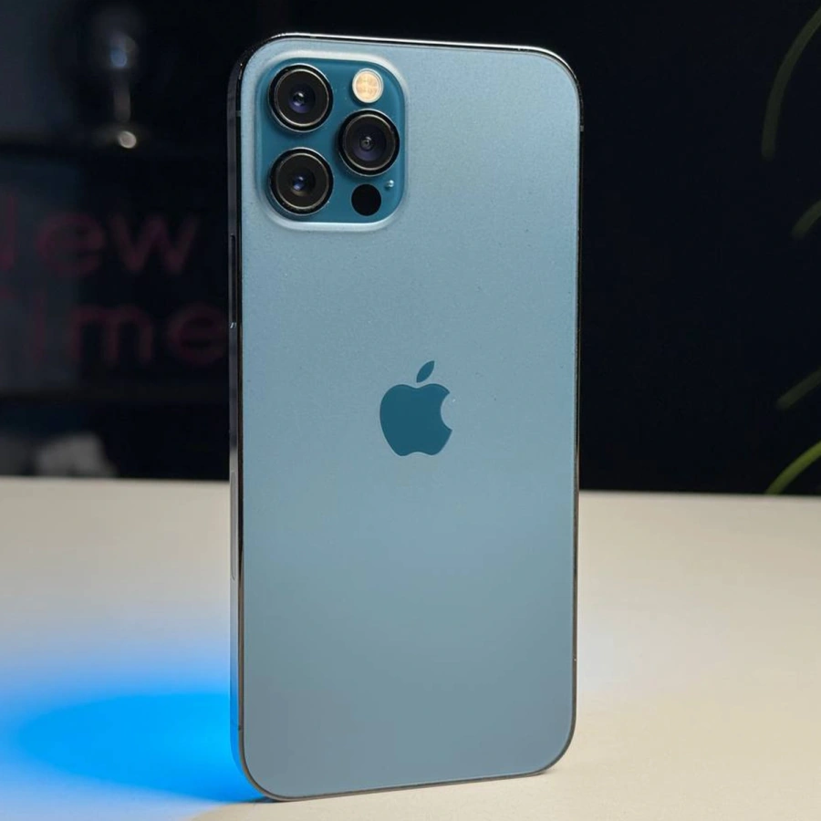 ВЖИВАНИЙ Б/У Apple iPhone 12 Pro 256GB Pacific Blue (MGLW3, MGMT3) - Состояние: хороший | Аккумулятор: 100% | Комплектация: iPhone, кабель | Гарантія: 3 мес.