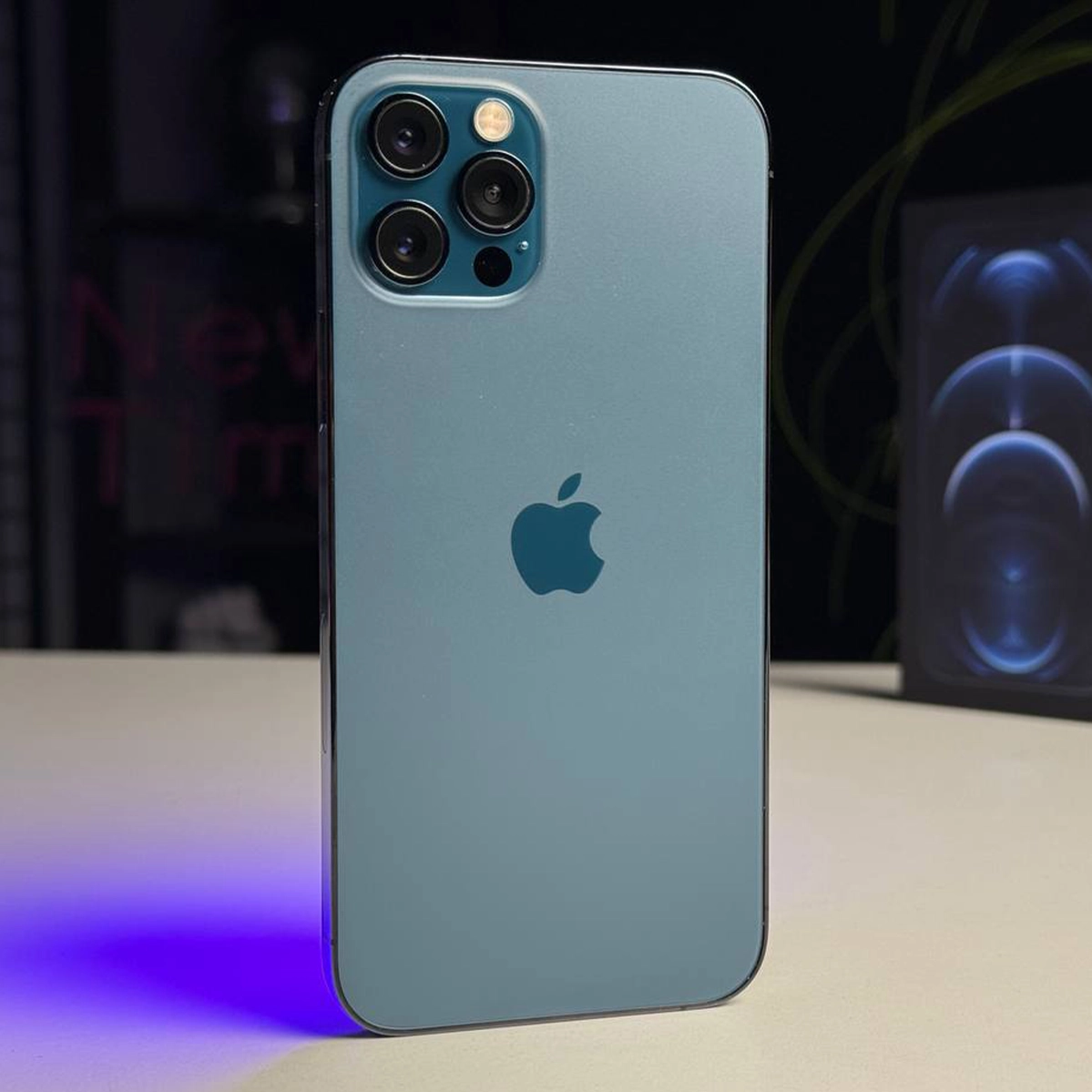 ВЖИВАНИЙ Б/У Apple iPhone 12 Pro 256GB Pacific Blue (MGLW3, MGMT3) - Состояние: хороший | Аккумулятор: 100% | Комплектация: полный | Гарантія: 3 мес.