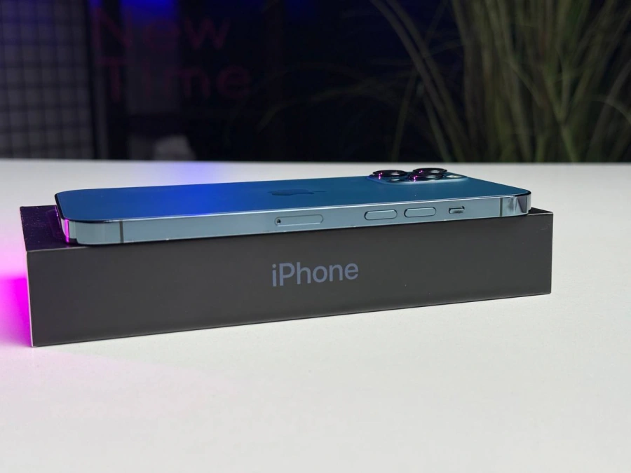 ВЖИВАНИЙ Б/У Apple iPhone 12 Pro Max 128GB Pacific Blue (MGCJ3, MGDA3) - Стан: гарний | Акумулятор: 100% | Комплектація: повний | Гарантія: 3 міс.