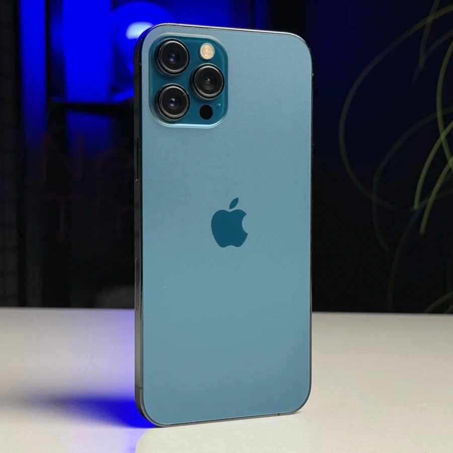 ВЖИВАНИЙ Б/У Apple iPhone 12 Pro Max 512GB Pacific Blue (MGCT3, MGDL3) - Стан: гарний | Акумулятор: 93% | Комплектація: iPhone, кабель | Гарантія: 3 міс.