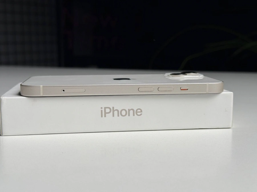 ВЖИВАНИЙ Б/У Apple iPhone 13 128GB Starlight (MLMM3, MLPG3) - Состояние: хороший | Аккумулятор: 87% | Комплектация: полный | Гарантія: 3 мес.