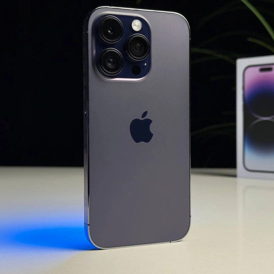 ВЖИВАНИЙ Б/У Apple iPhone 14 Pro 256GB Deep Purple (MQ1F3) - Стан: гарний | Акумулятор: 100% | Комплектація: повний | Гарантія: 3 міс.