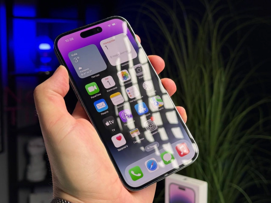 ВЖИВАНИЙ Б/У Apple iPhone 14 Pro 512GB Deep Purple eSim (MQ273) - Стан: гарний | Акумулятор: 87% | Комплектація: повний | Гарантія: 3 міс.