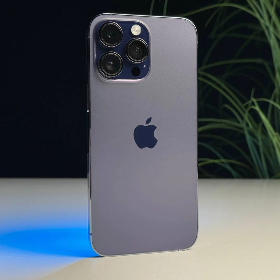 ВЖИВАНИЙ Б/У Apple iPhone 14 Pro Max 256GB Deep Purple eSim (MQ8W3) - Стан: гарний | Акумулятор: 100% | Комплектація: iPhone, кабель | Гарантія: 3 міс.