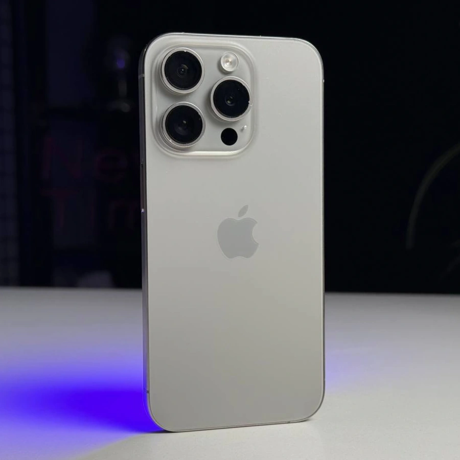 ВЖИВАНИЙ Б/У Apple iPhone 15 Pro 1TB Natural Titanium (MTVF3) - Стан: гарний | Акумулятор: 87% | Комплектація: iPhone, кабель | Гарантія: 3 міс.