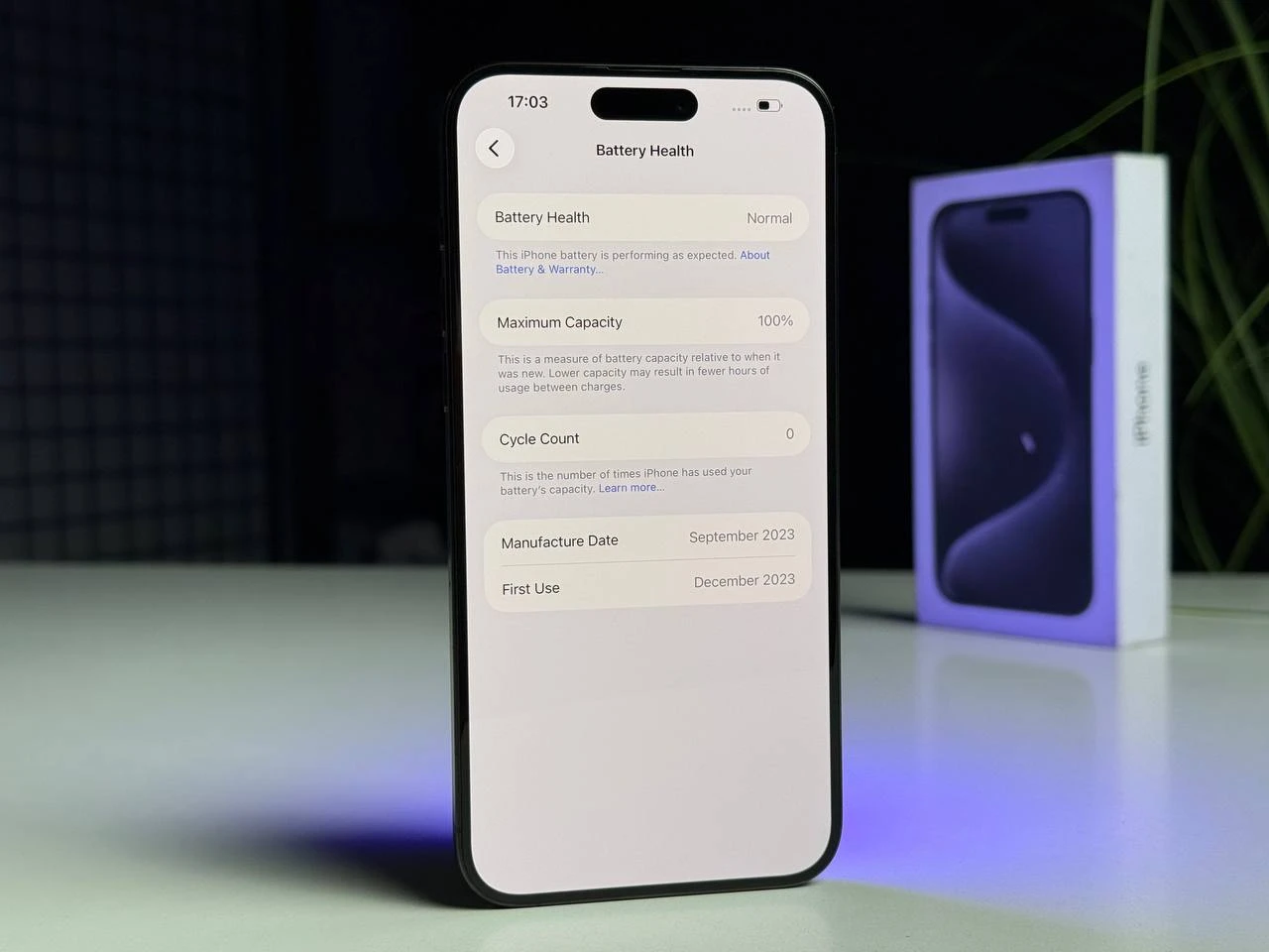 ВЖИВАНИЙ Б/У Apple iPhone 15 Pro Max 256GB Black Titanium (MU773) - Стан: гарний | Акумулятор: 100% | Комплектація: повний | Гарантія: 3 міс.