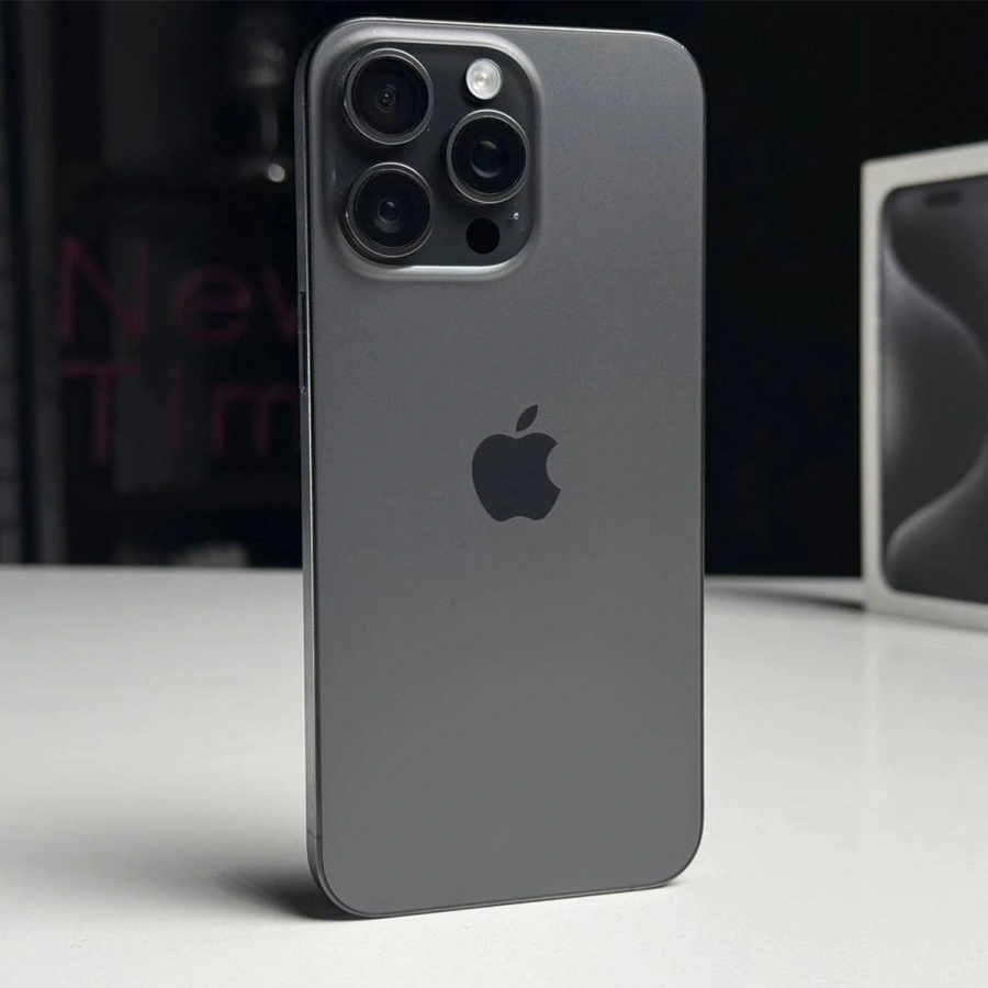 ВЖИВАНИЙ Б/У Apple iPhone 15 Pro Max 512GB Black Titanium (MU7C3) - Состояние: хороший | Аккумулятор: 87% | Комплектация: полный | Гарантія: 3 мес.