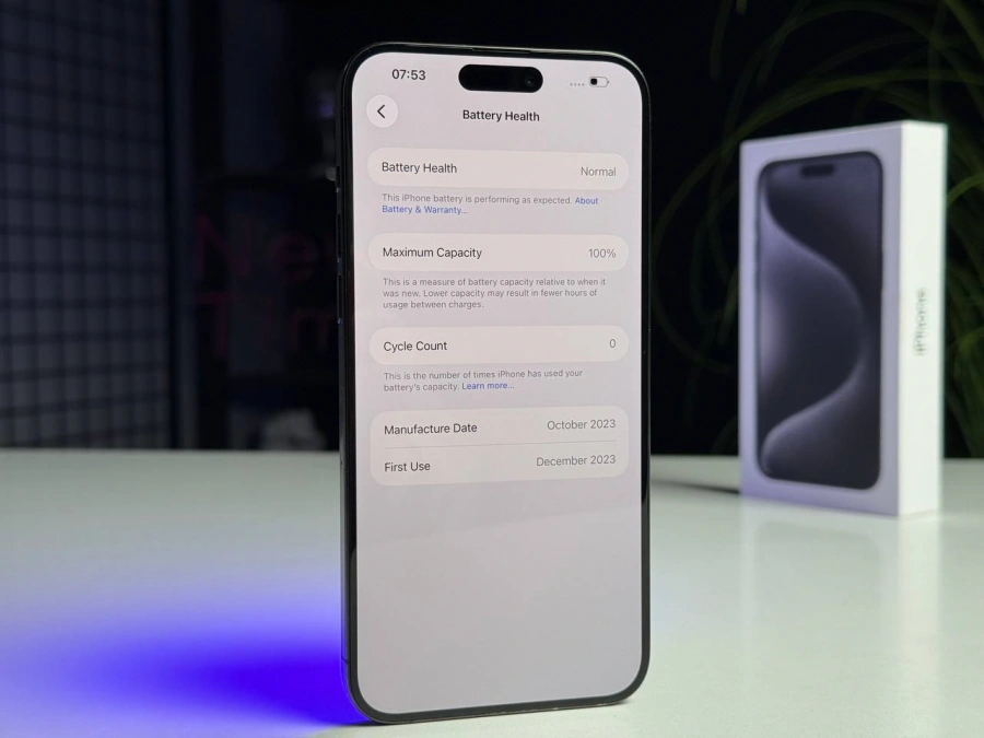 ВЖИВАНИЙ Б/У Apple iPhone 15 Pro Max 512GB Black Titanium (MU7C3) - Стан: гарний | Акумулятор: 100% | Комплектація: повний | Гарантія: 3 міс.