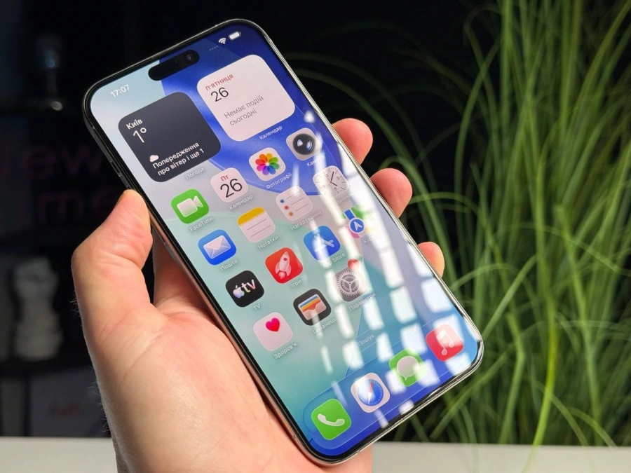 ВЖИВАНИЙ Б/У Apple iPhone 15 Pro Max 512GB Natural Titanium (MU7E3) - Стан: ідеальний | Акумулятор: 87% | Комплектація: iPhone, кабель | Гарантія: 3 міс.