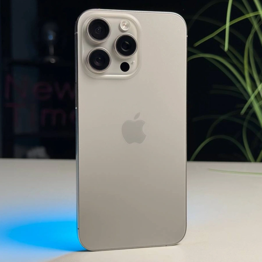 ВЖИВАНИЙ Б/У Apple iPhone 15 Pro Max 512GB Natural Titanium (MU7E3) - Стан: ідеальний | Акумулятор: 87% | Комплектація: iPhone, кабель | Гарантія: 3 міс.