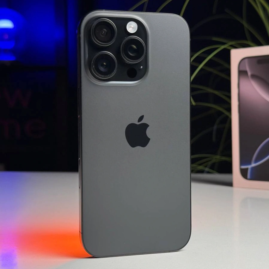 ВЖИВАНИЙ Б/У Apple iPhone 16 Pro 128GB Black Titanium (MYND3) - Стан: гарний | Акумулятор: 97% | Комплектація: повний | Гарантія: 3 міс.