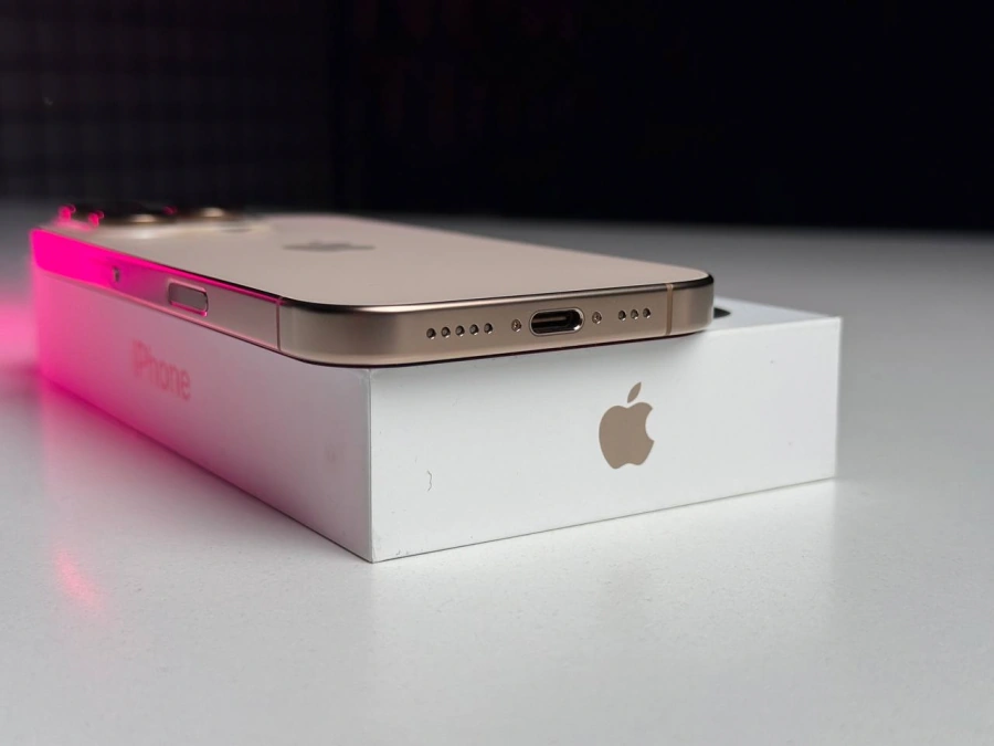 ВЖИВАНИЙ Б/У Apple iPhone 16 Pro 512GB Desert Titanium (MYNP3) - Состояние: идеальный | Аккумулятор: 90% | Комплектация: полный | Гарантія: 3 мес.