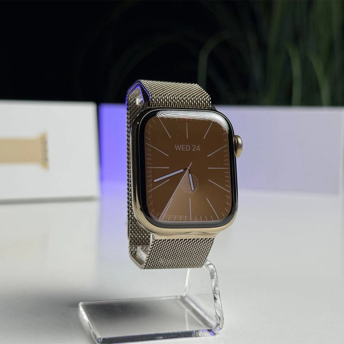 ВЖИВАНИЙ Б/У Apple Watch Series 9 GPS + Cellular 41mm Gold Stainless Steel Case with Gold Milanese Loop (MRJ73) - Состояние: идеальный | Аккумулятор: 88% | Комплектация: полный | Гарантія: 3 мес.