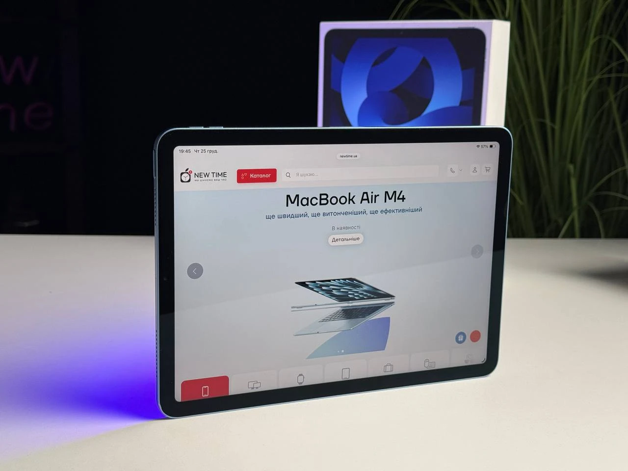 ВЖИВАНИЙ Б/У iPad Air 5 10.9'' Wi-Fi 64GB Blue (MM9E3) - Состояние: хороший | Аккумулятор: 80% | Комплектация: полный | Гарантія: 3 мес.