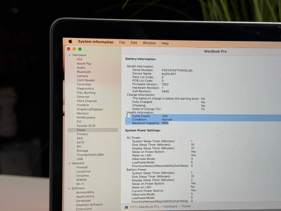 ВЖИВАНИЙ Б/У MacBook Pro 13" Space Gray (MYD82) 2020 - Состояние: удовлетворительный | Аккумулятор: 89% | Комплектация: полный | Гарантія: 3 мес.