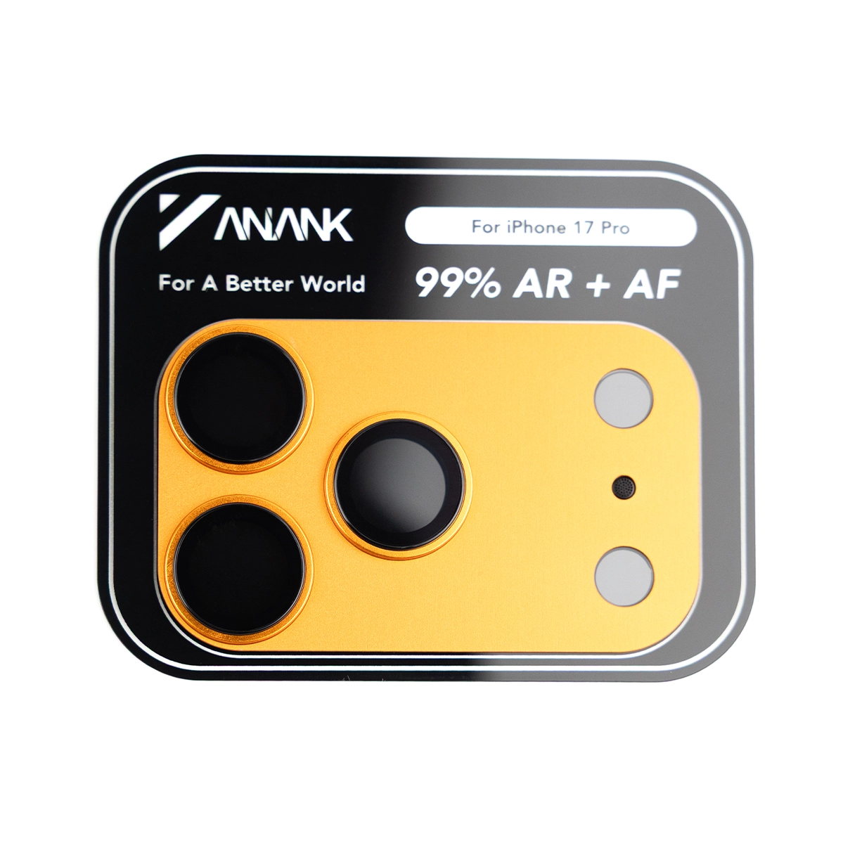 Защитный модуль для блока камер ANANK All-in-One Camera Guard [стекло + алюминиевая рамка] for iPhone 17 Pro - Cosmic Orange (6975593907996)