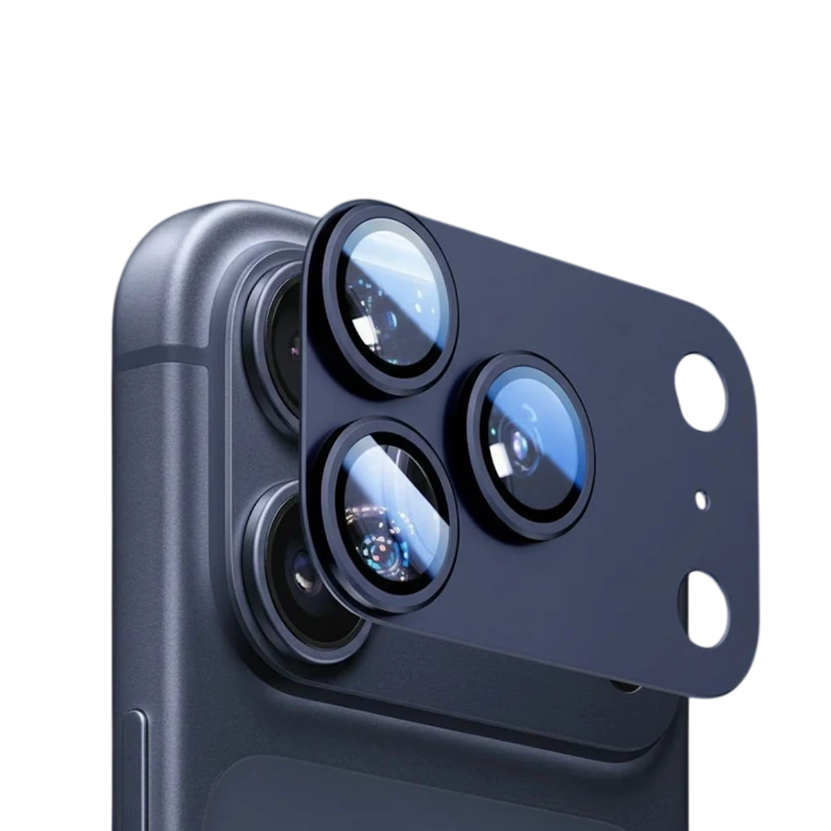 Защитный модуль для блока камер ANANK All-in-One Camera Guard [стекло + алюминиевая рамка] for iPhone 17 Pro - Deep Blue (6975593908009)