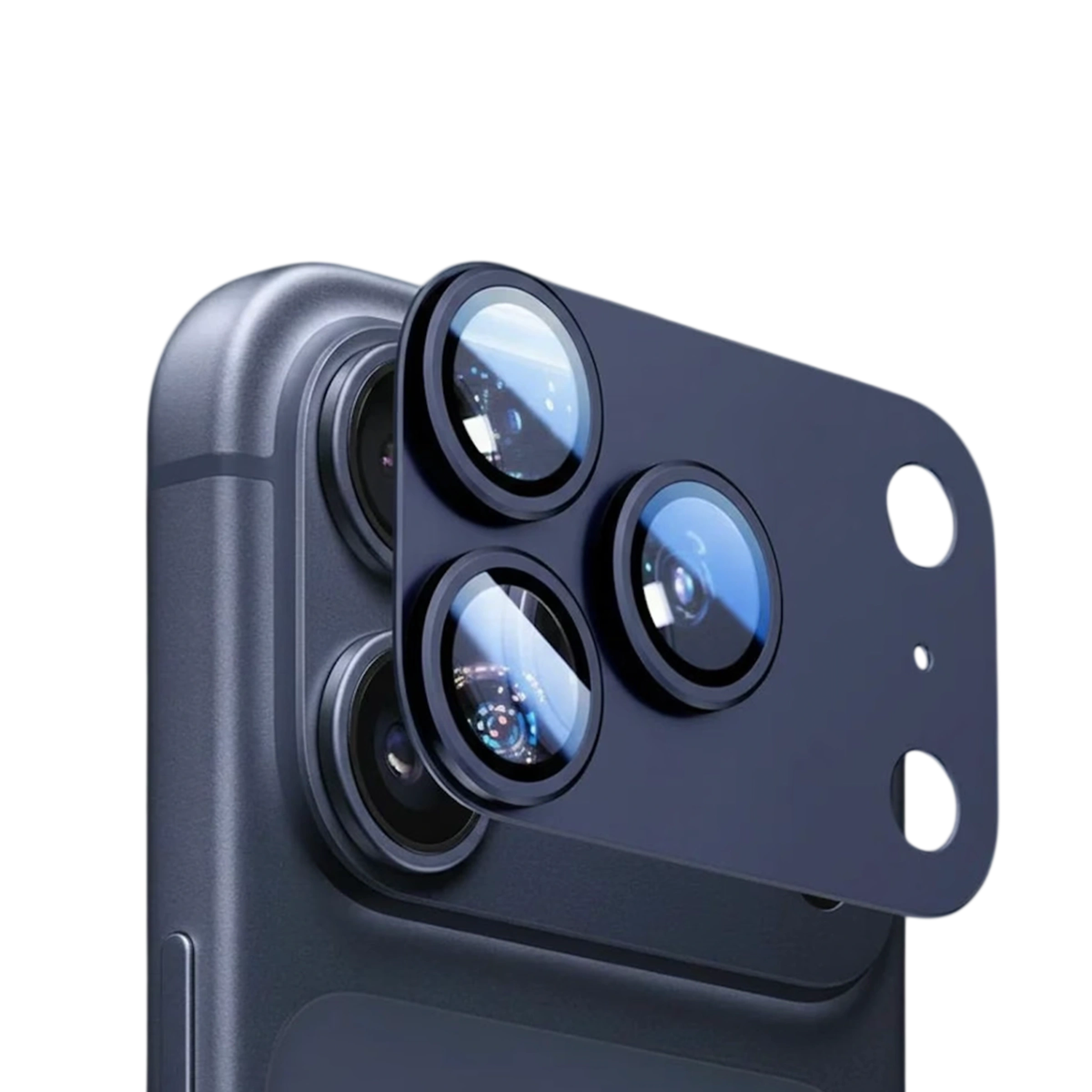 Защитный модуль для блока камер ANANK All-in-One Camera Guard [стекло + алюминиевая рамка] для iPhone 17 Pro Max - Deep Blue (6975593908030)