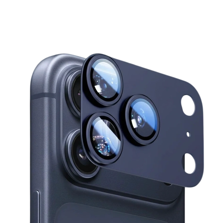 Защитный модуль для блока камер ANANK All-in-One Camera Guard [стекло + алюминиевая рамка] для iPhone 17 Pro Max - Deep Blue (6975593908030)