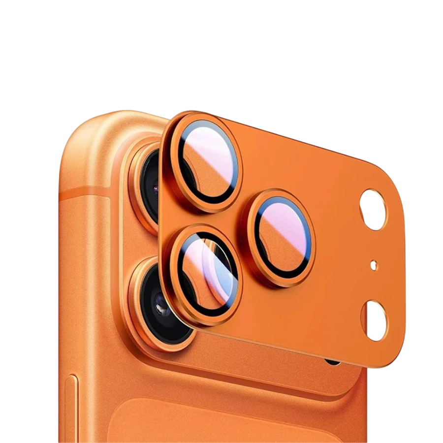 Защитный модуль для блока камер ANANK All-in-One Camera Guard [стекло + алюминиевая рамка] для iPhone 17 Pro Max - Cosmic Orange (6975593908023)