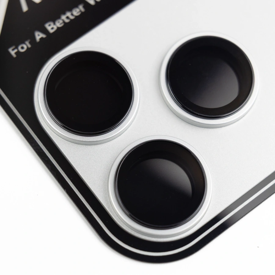 Защитный модуль для блока камер ANANK All-in-One Camera Guard [стекло + алюминиевая рамка] для iPhone 17 Pro Max - Silver (6975593908047)