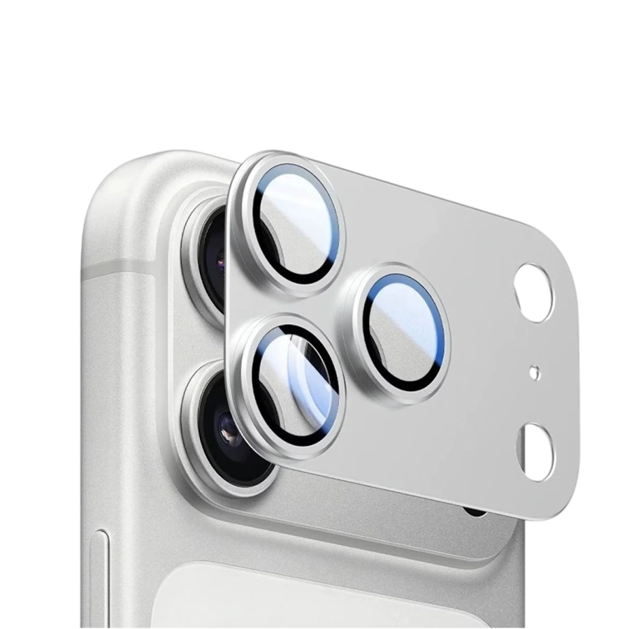 Защитный модуль для блока камер ANANK All-in-One Camera Guard [стекло + алюминиевая рамка] для iPhone 17 Pro Max - Silver (6975593908047)