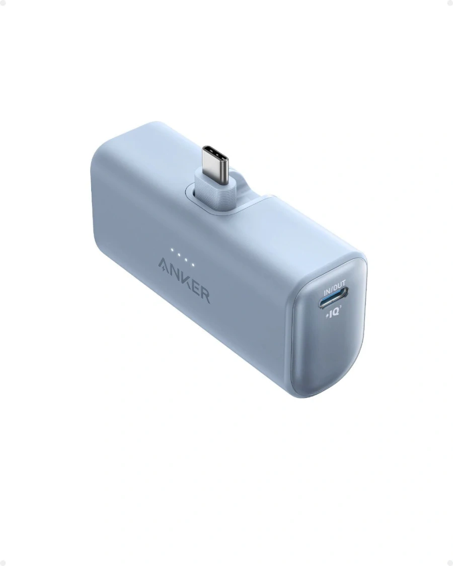 Внешний аккумулятор [павербанк] Anker Nano с разъемом USB-C 22,5W 5000 mAh - Ice Lake Blue (A1653031)