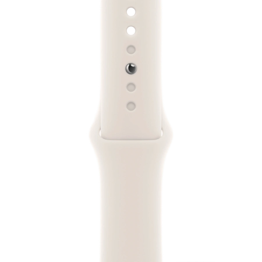 Apple Watch Series 11 GPS 42mm Silver Aluminum Case with Starlight Sport Band - M/L (MEW34+MXM73)