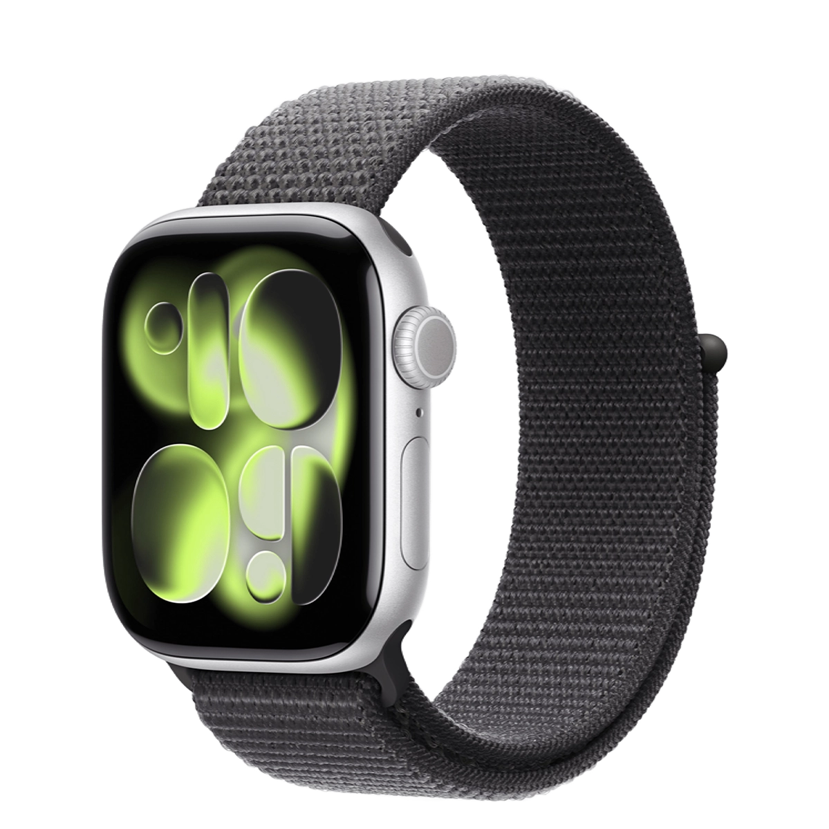 Apple Watch Series 11 GPS 42mm Silver Aluminum Case with Dark Grey Sport Loop (MEW34+MFFG4)