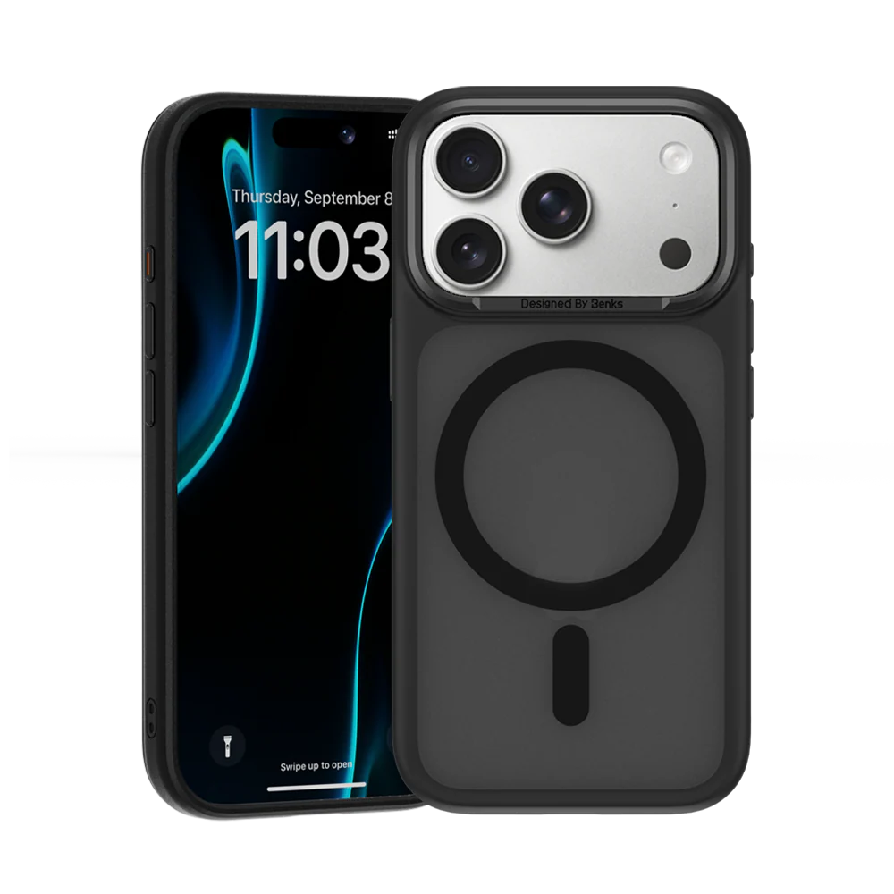 Чехол Benks Magnetic Mist Series для iPhone 17 Pro Max - Black (12842)