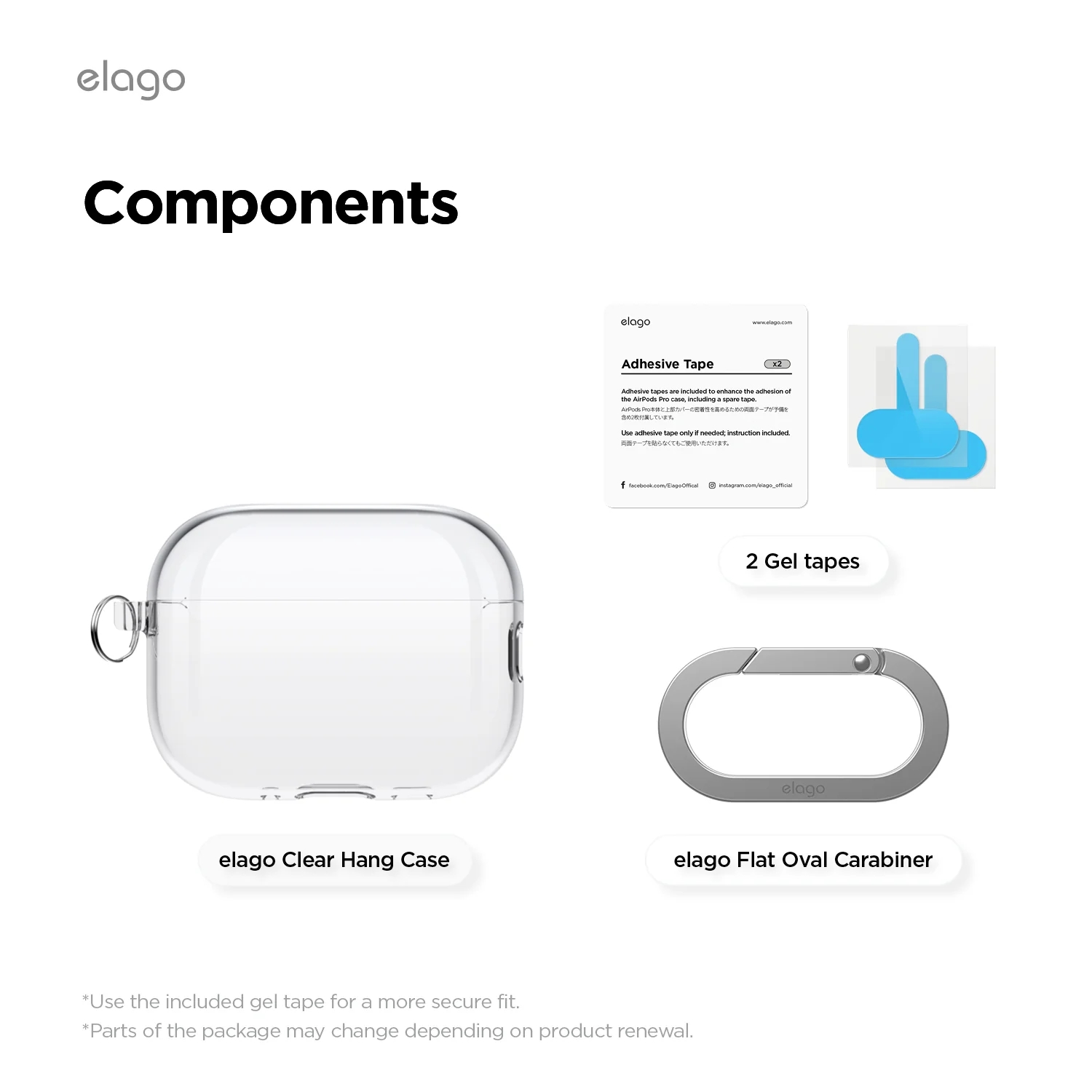 Чехол Elago Clear Hang Case for Airpods Pro 3rd Gen - Lovely Pink (EAPP3CL-HANG-LPK)