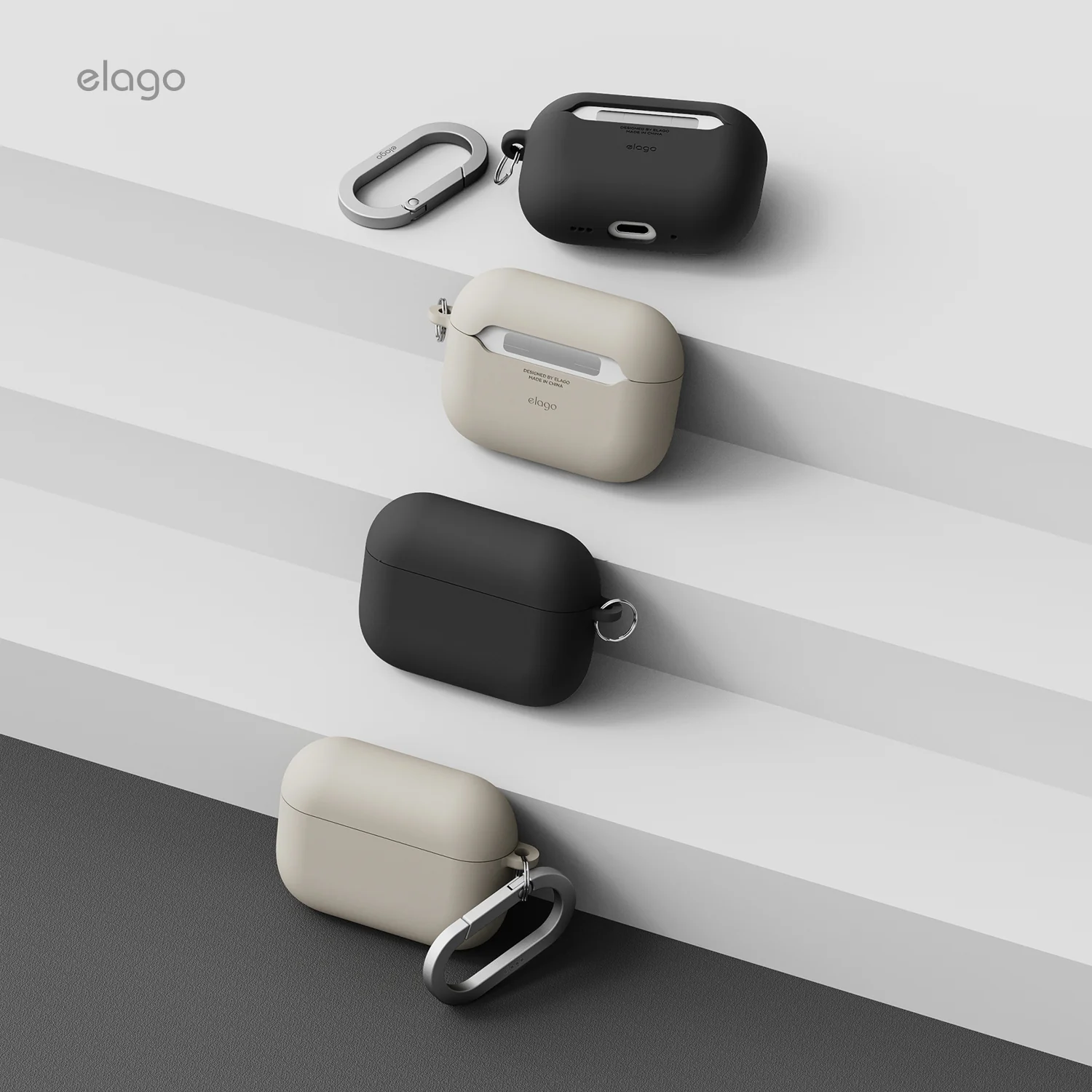 Чехол Elago Liquid Hybrid Hang Case for Airpods Pro 3rd Gen - Black (EAPP3RH-HANG-BK)