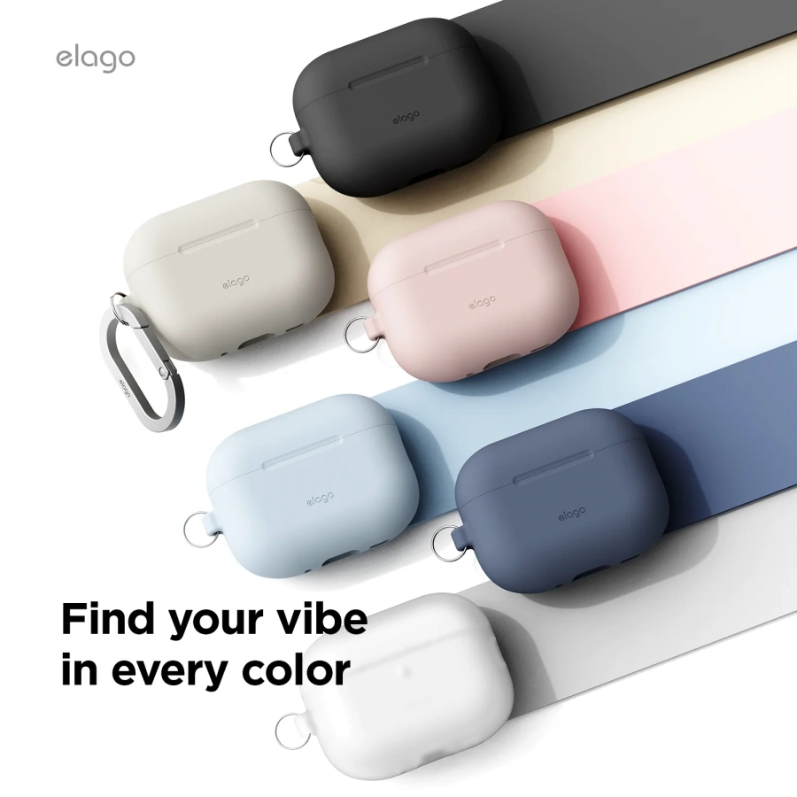 Чехол Elago Silicone Hang Case for Airpods Pro 3rd Gen - Stone (EAPP3SC-HANG-ST)